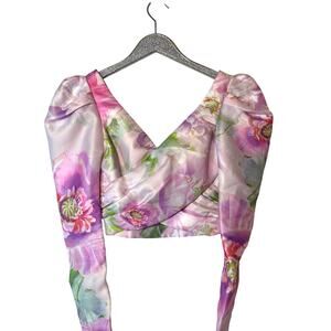 flor et.al Proserpine Floral Long Sleeve Blouse